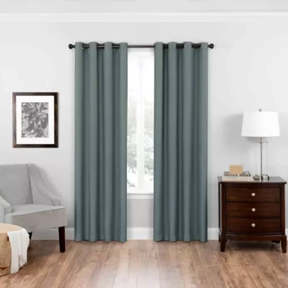 Eclipse Bryson Blackout Grommet Top Single Curtain Panel