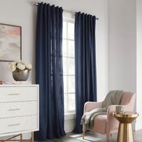 Liz Claiborne Nora 100% Cotton Light-Filtering Rod-Pocket Back-Tab Single Curtain Panel