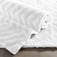 Fieldcrest Luxury Sculpted Reversible Bath Rug