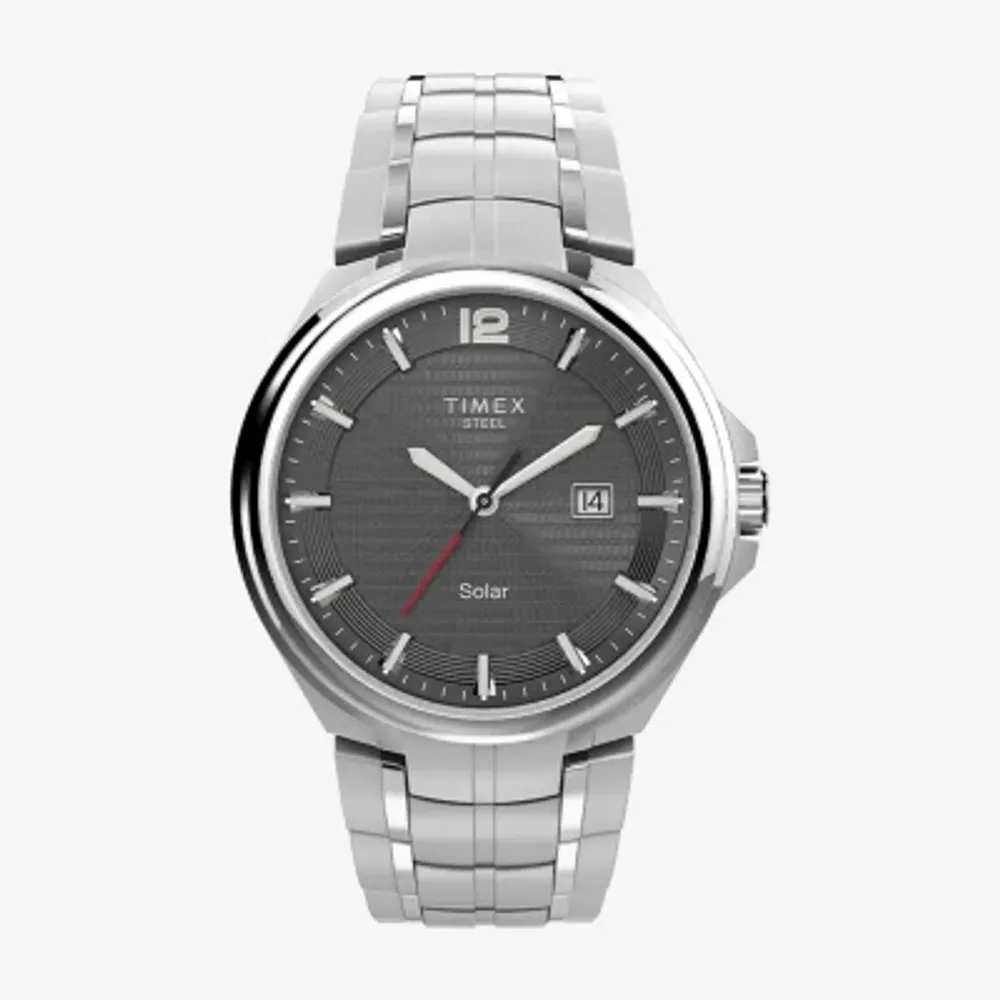 Timex Mens Silver Tone Stainless Steel Bracelet Watch Tw2v39600ji