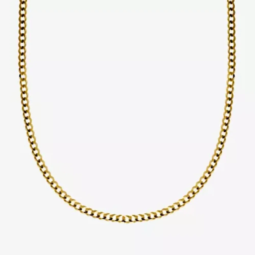 14K Yellow Gold 3.15 MM Curb Necklace
