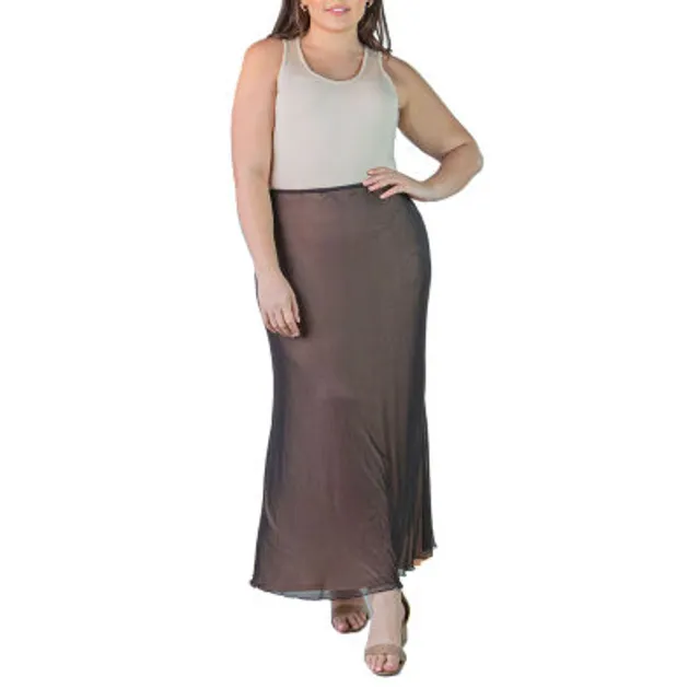 24seven Comfort Apparel Midi Womens Mid Rise Maxi Skirt - JCPenney