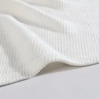 Eddie Bauer Textured Twill Solid Cotton Blanket