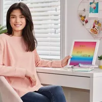 Three Cheers For Girls Rainbow Felt Letterboard Kids Craft Kit