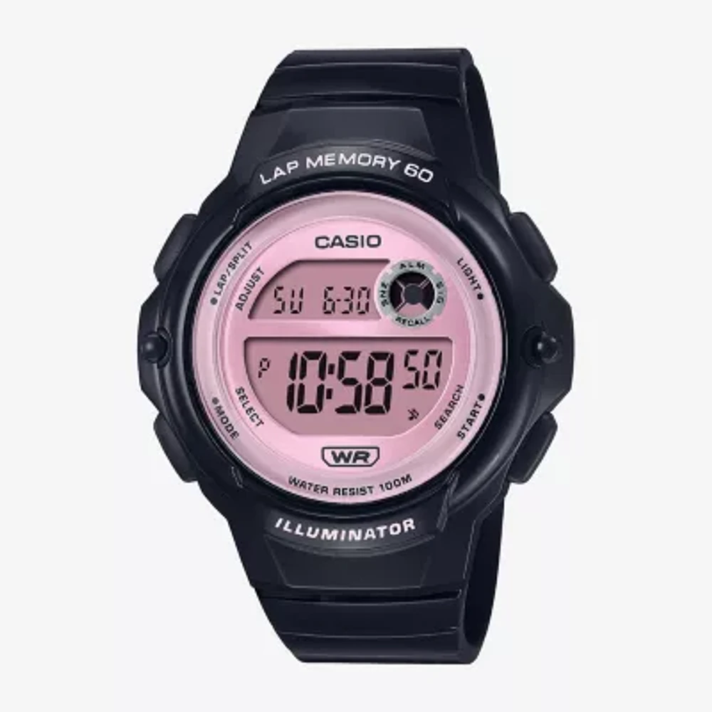 Casio Womens Digital Black Strap Watch Lws1200h-1a2v