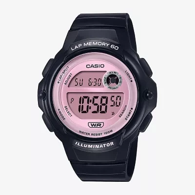 Casio Womens Digital Black Strap Watch Lws1200h-1a2v