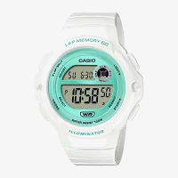 Casio Womens Digital White Strap Watch Lws1200h-7a3v