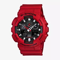 Casio G-Shock Mens Red Strap Watch Ga100b-4a