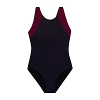 Dolfin Womens Panel One Piece Swimsuit