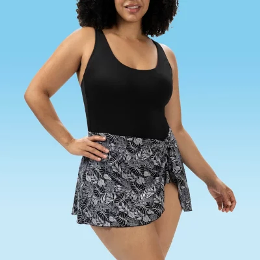 Dolfin Womens Leaf One Piece Swimsuit