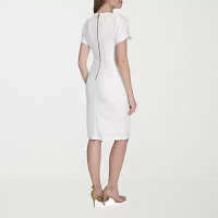 Marc New York Womens Short Sleeve Sheath Dress