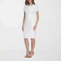 Marc New York Womens Short Sleeve Sheath Dress