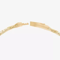 Lab Created Red Ruby 14K Gold Over Silver Sterling Silver Bangle Bracelet