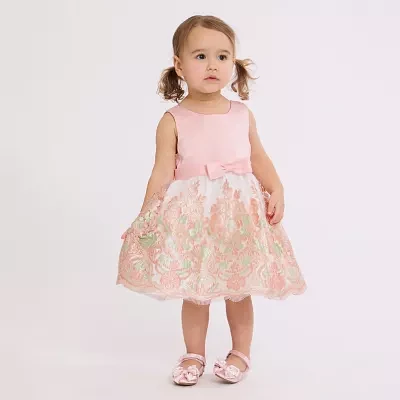Bonnie Jean Toddler Girls Sleeveless Flower Girl Fit + Flare Dress