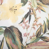 Liz Claiborne Lisette Printed Rod Pocket Sheer Single Curtain Panel