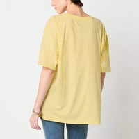 New World Juniors Jeep Summer Oversized Tee Womens Crew Neck Short Sleeve Graphic T-Shirt