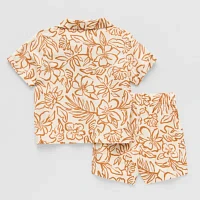 Okie Dokie Baby Boys 2-pc. Short Set
