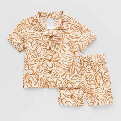 Okie Dokie Baby Boys 2-pc. Short Set
