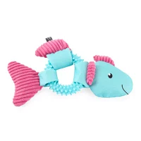 Paw & Tail Shark Ring Dog Chew Toy