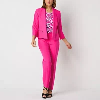 Black Label by Evan-Picone Womens Classic Fit Double Breasted Suit Jacket
