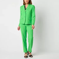 Black Label by Evan-Picone Womens Classic Fit Straight Suit Pant