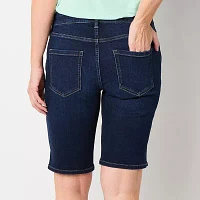 Liz Claiborne Sara Womens Mid Rise Bermuda Short-Tall
