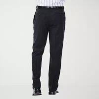 Haggar® eCLo™ Stria Classic Fit Flat Front Dress Pants