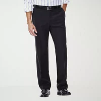 Haggar® eCLo™ Stria Classic Fit Flat Front Dress Pants