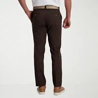 Haggar Cool Right Performance Flex Mens Straight Fit Flat Front Pant