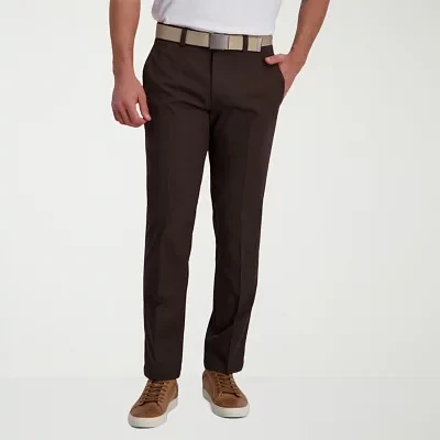 Haggar Cool Right Performance Flex Mens Straight Fit Flat Front Pant
