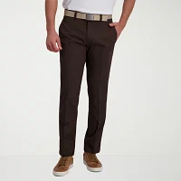 Haggar Cool Right Performance Flex Mens Straight Fit Flat Front Pant