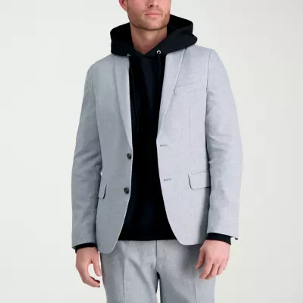 Haggar With Repreve Mens Stretch Fabric Slim Fit Suit Jacket
