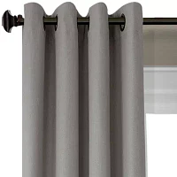 Elrene Home Fashions Braiden Color Block Blackout Grommet Top Single Curtain Panel