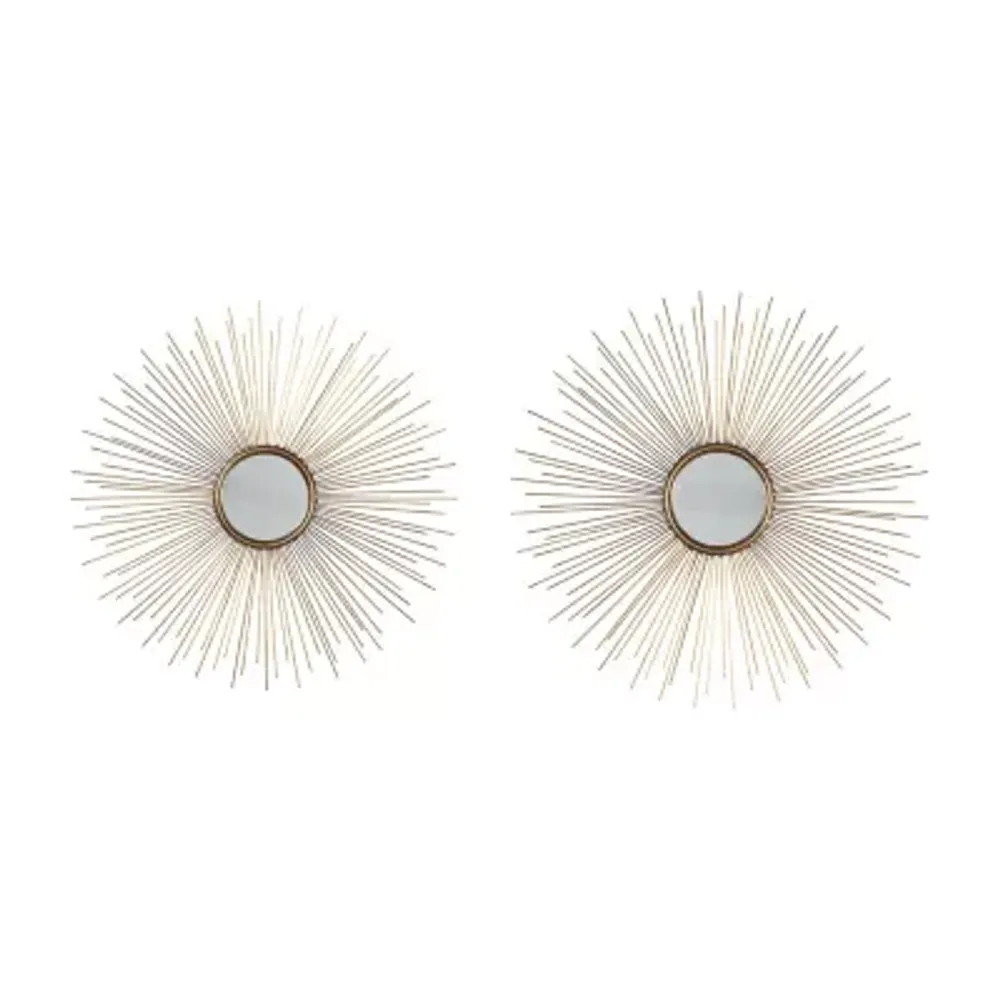 Signature Design by Ashley® Doniel Wall Mount Tiltable Sunburst Decorative 2-pc. Mirror Set