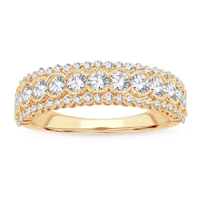 1 CT. T.W. Natural White Diamond 10K Gold Anniversary Band