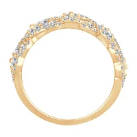Womens 1 3/4 CT. T.W. Natural White Diamond 10K Gold Anniversary Band