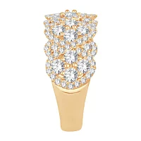 Womens 1 3/4 CT. T.W. Natural White Diamond 10K Gold Anniversary Band