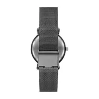 Geneva Womens Crystal Accent Black Stainless Steel Bracelet Watch Fmdjm221
