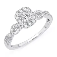 Womens / CT. T.W. Natural White Diamond 10K Gold Engagement Ring