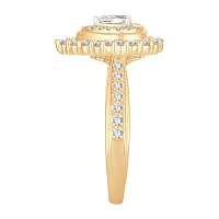 Womens 5/8 CT. T.W. Natural White Diamond 10K Gold Pear Engagement Ring