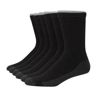 Hanes Ultimate 6 Pair Crew Socks Mens