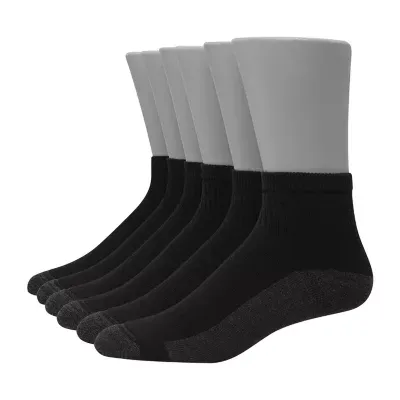 Hanes Ultimate 6 Pair Low Cut Socks Mens