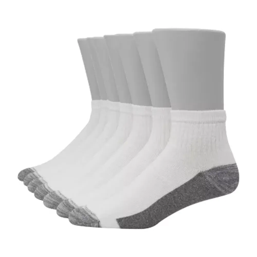 Hanes Ultimate Bonus Pack 7 Pair Quarter Ankle Socks Mens