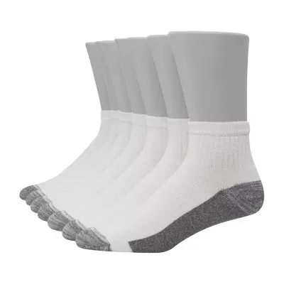 Hanes Ultimate X-Temp Ultra Cushion Mens 6 + 1 Bonus Pair Low Cut Socks