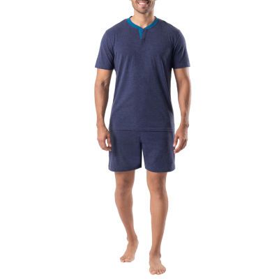 Van Heusen Mens Short Sleeve 2-pc. Shorts Pajama Set