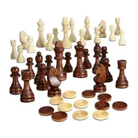 Hathaway Wooden Chess Set With Storage Drawer