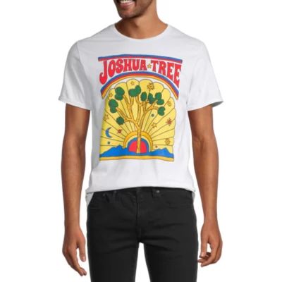 Joshua Tree Mens Crew Neck Short Sleeve Regular Fit Graphic T-Shirt
