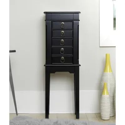 Hives And Honey Meg Black Jewelry Armoire