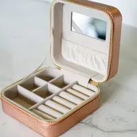 Hives And Honey Mya White Jewelry Travel Case