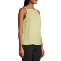 Worthington Womens Square Neck Sleeveless Blouse